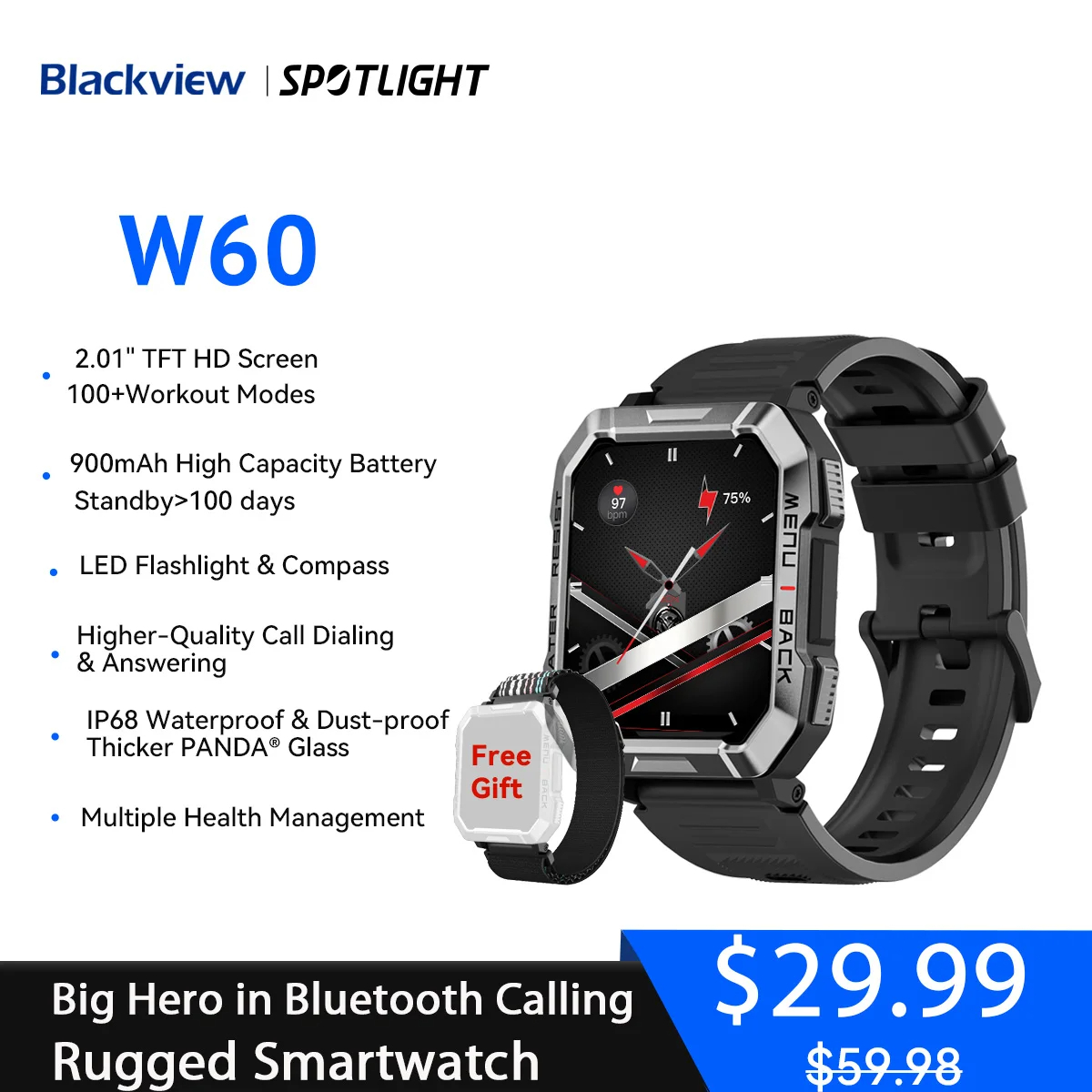 ساعة Blackview الذكية W60