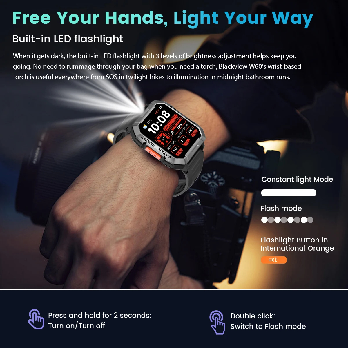 ساعة Blackview الذكية W60